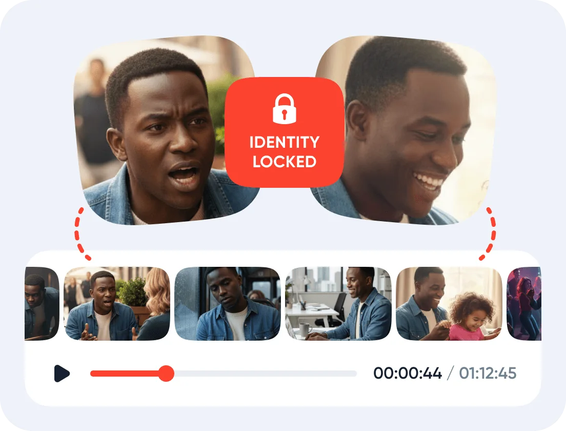 Identity preserved, frame by frame
