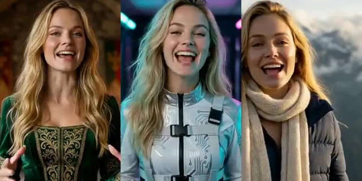 One avatar in three looks